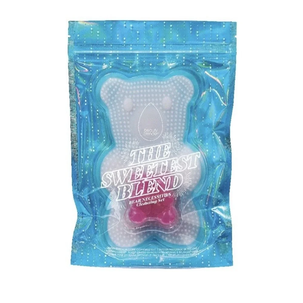 Beauty blender The Sweetest Blend Bear Necessities 2pc Cleansing Set NEW LE